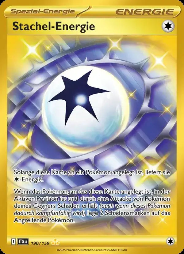 Stachel energie 190/159 – Pokémon Reisegefährten Karte
