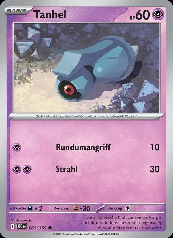 Tanhel 061/159 – Pokémon Reisegefährten Karte