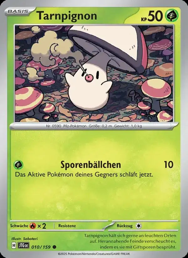 Tarnpignon 010/159 – Pokémon Reisegefährten Karte