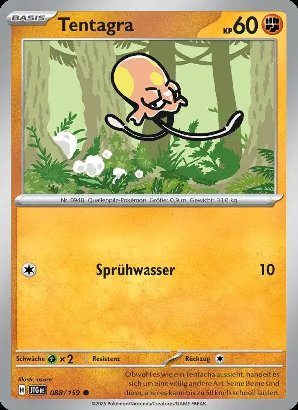 Tentagra 088/159 – Pokémon Reisegefährten Karte