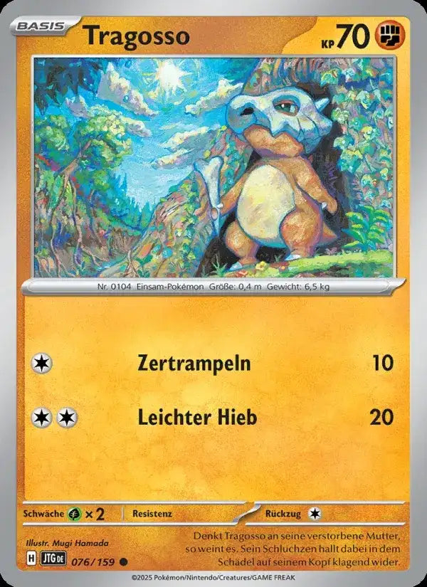 Tragosso 076/159 – Pokémon Reisegefährten Karte