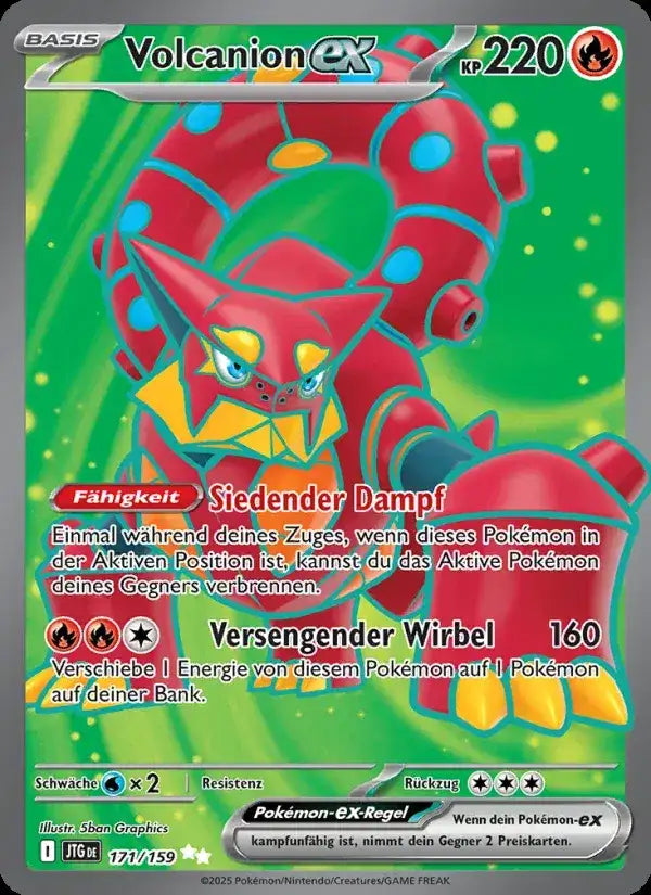 Volcanion ex 171/159 – Pokémon Reisegefährten Karte