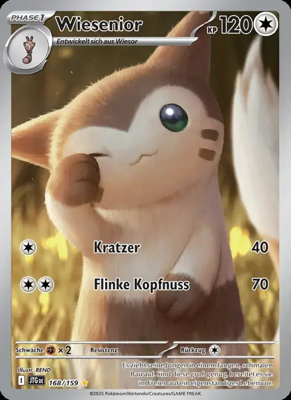 Wiesenior 168/159 – Pokémon Reisegefährten Karte