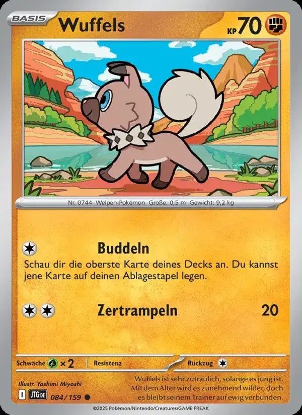 Wuffels 084/159 – Pokémon Reisegefährten Karte