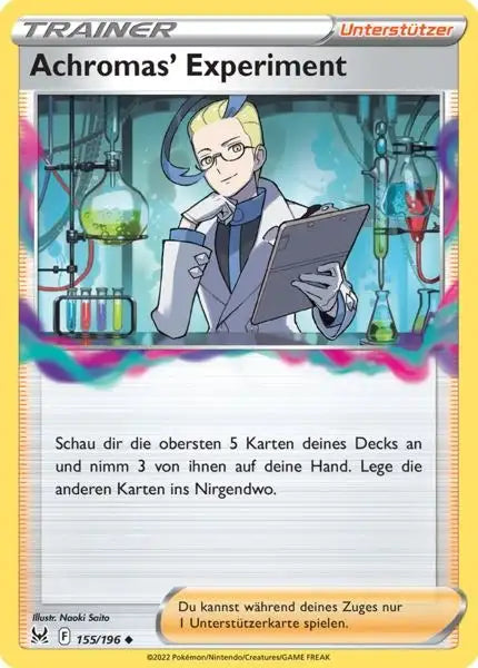Achromas 155/196 – Pokémon Verlorener Ursprung Karte