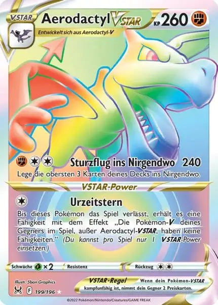 Aerodactyl VSTAR 199/196 – Pokémon Verlorener Ursprung Karte