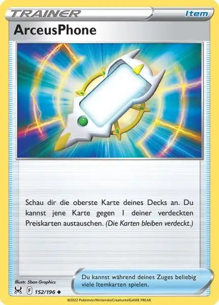 ArceusPhone 152/196 – Pokémon Verlorener Ursprung Karte