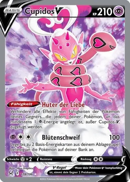 Cupidos V 178/196 – Pokémon Verlorener Ursprung Karte