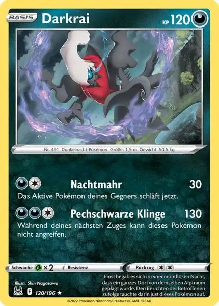 Darkrai 120/196 – Pokémon Verlorener Ursprung Karte