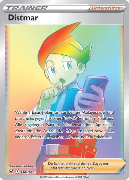 Distmar 210/196 – Pokémon Verlorener Ursprung Karte