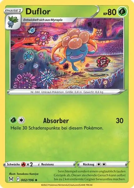 Duflor 002/196 – Pokémon Verlorener Ursprung Karte