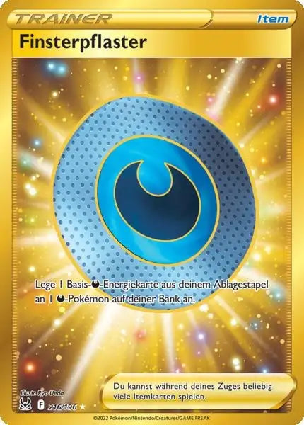 Finsterpflaster 216/196 – Pokémon Verlorener Ursprung Karte