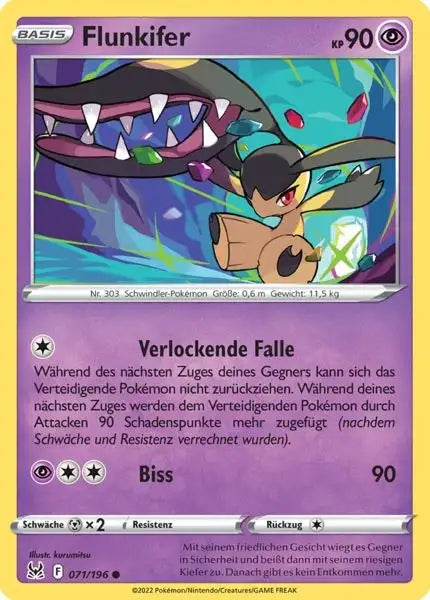 Flunkifer 071/196 – Pokémon Verlorener Ursprung Karte