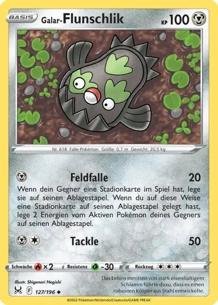 Galar Flunschlik 127/196 – Pokémon Verlorener Ursprung Karte