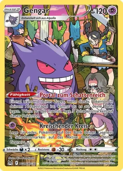 Gengar TG06 – Pokémon Verlorener Ursprung Karte