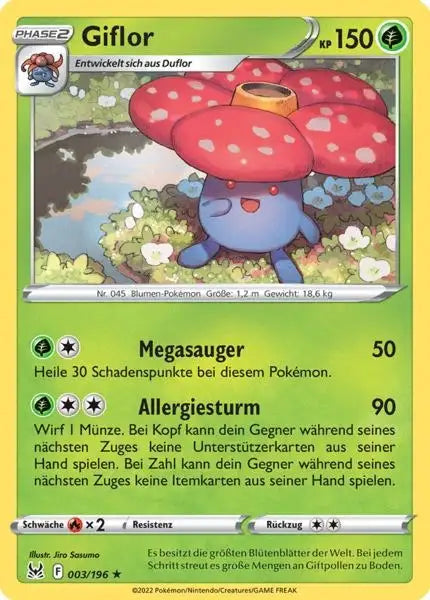 Giflor 003/196 – Pokémon Verlorener Ursprung Karte