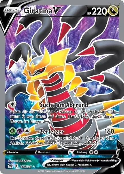 Giratina V 185/196 – Pokémon Verlorener Ursprung Karte