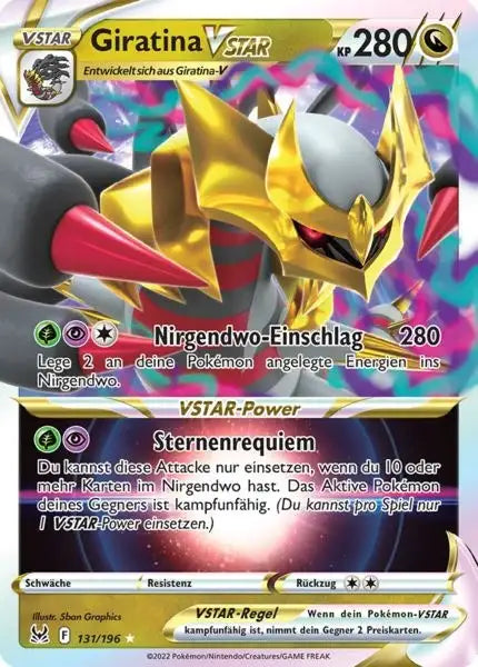 Giratina VSTAR 131/196 – Pokémon Verlorener Ursprung Karte