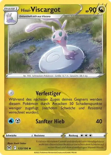 Hisui Viscargot 133/196 – Pokémon Verlorener Ursprung Karte
