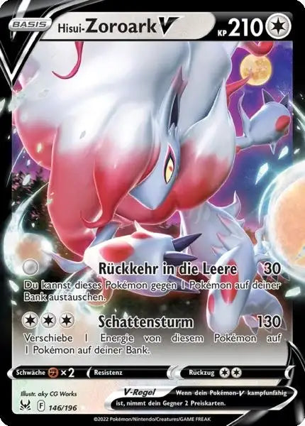 Hisui Zoroark V 146/196 – Pokémon Verlorener Ursprung Karte