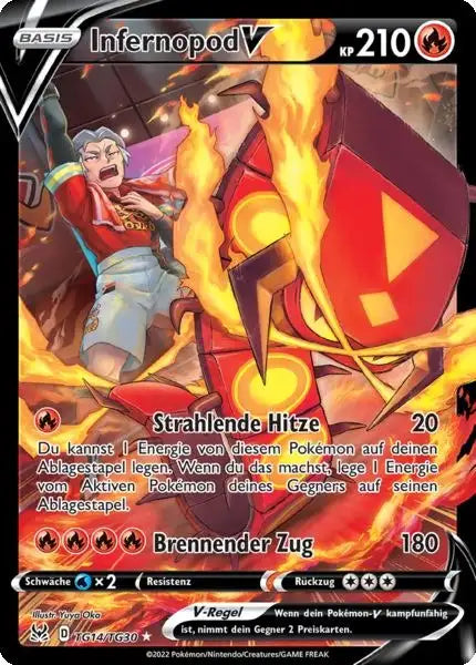 Infernopod V TG14 – Pokémon Verlorener Ursprung Karte