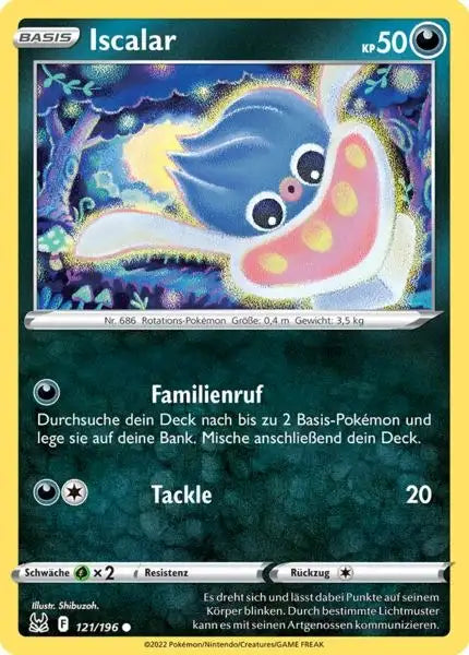 Iscalar 121/196 – Pokémon Verlorener Ursprung Karte