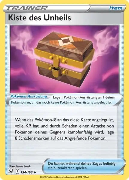 Kiste 154/196 – Pokémon Verlorener Ursprung Karte