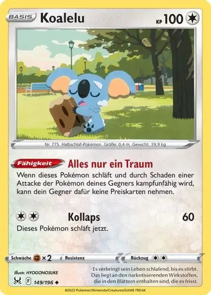 Koalelu 149/196 – Pokémon Verlorener Ursprung Karte