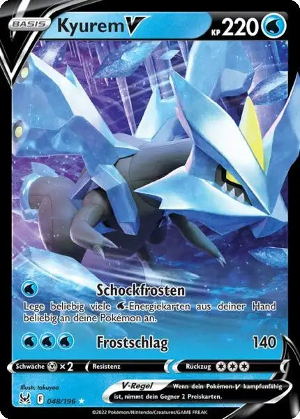 Kyurem V 048/196 – Pokémon Verlorener Ursprung Karte