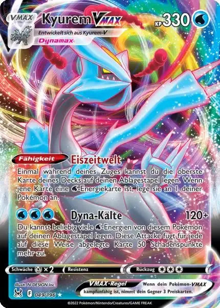 Kyurem VMAX 049/196 – Pokémon Verlorener Ursprung Karte