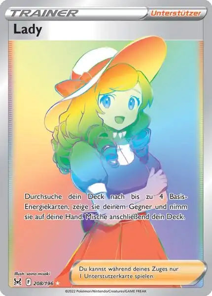 Lady 208/196 – Pokémon Verlorener Ursprung Karte
