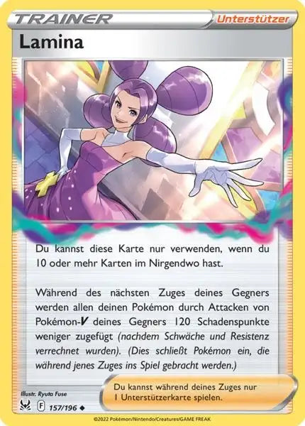 Lamina 157/196 – Pokémon Verlorener Ursprung Karte