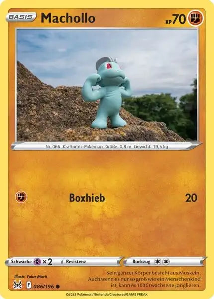 Machollo 086/196 – Pokémon Verlorener Ursprung Karte