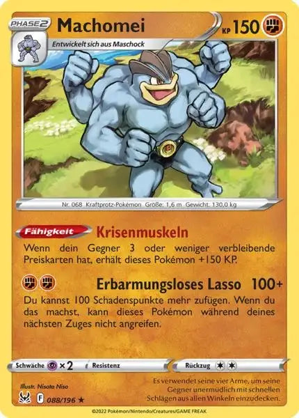 Machomei 088/196 – Pokémon Verlorener Ursprung Karte