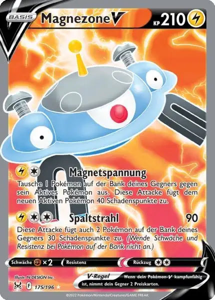 Magnezone V 175/196 – Pokémon Verlorener Ursprung Karte