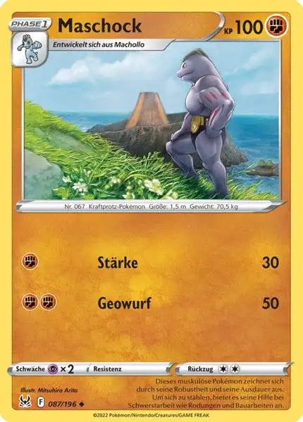 Maschock 087/196 – Pokémon Verlorener Ursprung Karte