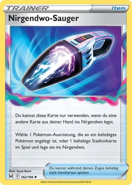 Nirgendwo Sauger 162/196 – Pokémon Verlorener Ursprung Karte