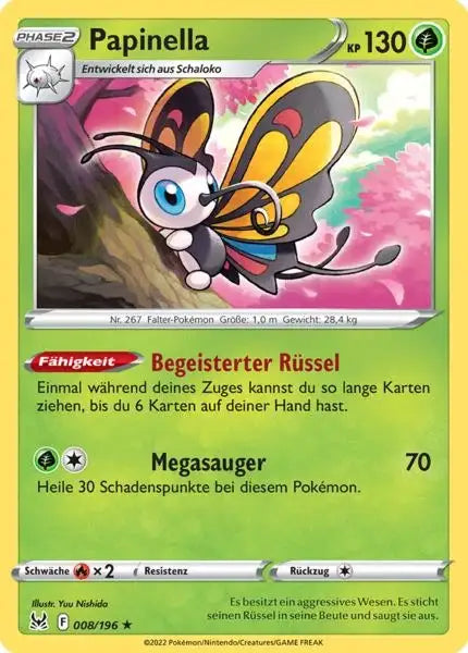 Papinella 008/196 – Pokémon Verlorener Ursprung Karte