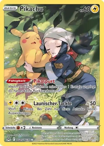 Pikachu TG05 – Pokémon Verlorener Ursprung Karte