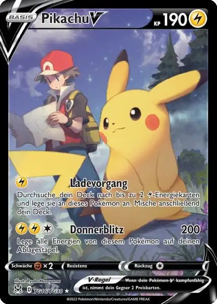 Pikachu V TG16 – Pokémon Verlorener Ursprung Karte