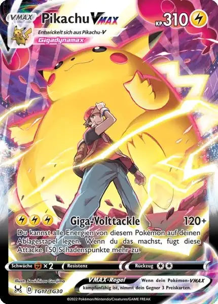 Pikachu VMAX TG17 – Pokémon Verlorener Ursprung Karte