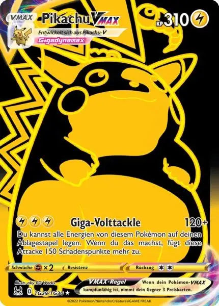 Pikachu VMAX TG29 – Pokémon Verlorener Ursprung Karte