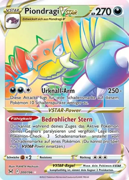 Piondragi VSTAR 200/196 – Pokémon Verlorener Ursprung Karte