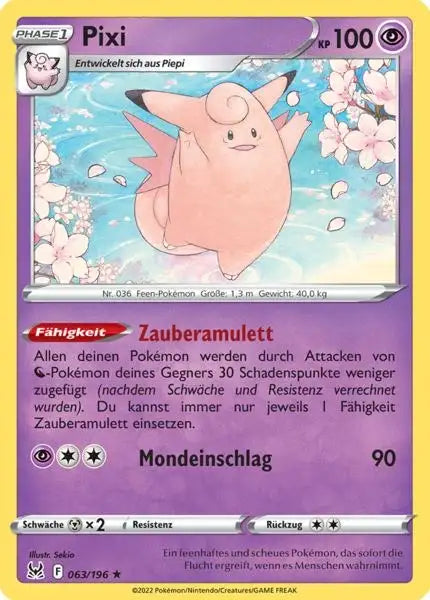 Pixi 063/196 – Pokémon Verlorener Ursprung Karte