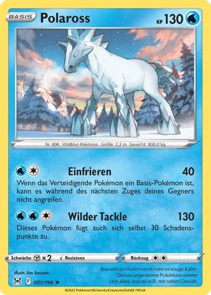 Polaross 051/196 – Pokémon Verlorener Ursprung Karte