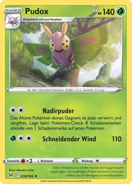 Pudox 010/196 – Pokémon Verlorener Ursprung Karte