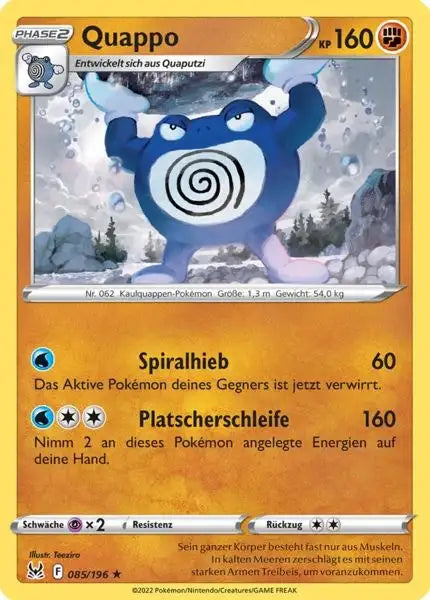 Quappo 085/196 – Pokémon Verlorener Ursprung Karte
