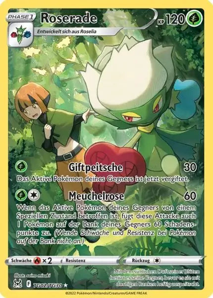 Roserade TG02 – Pokémon Verlorener Ursprung Karte
