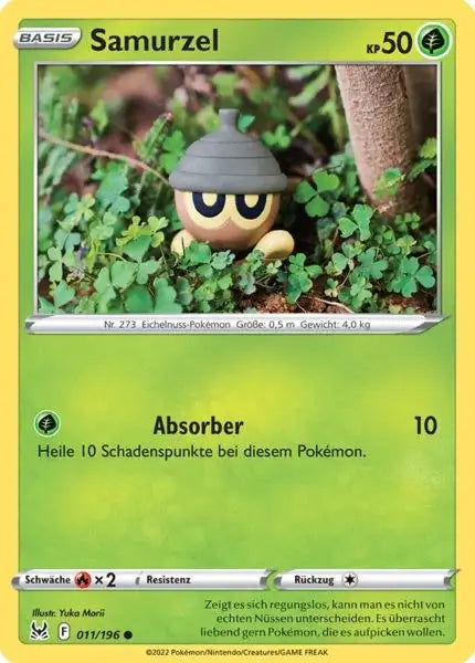 Samurzel 011/196 – Pokémon Verlorener Ursprung Karte