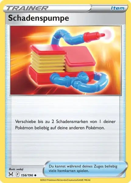 Schadenspumpe 156/196 – Pokémon Verlorener Ursprung Karte